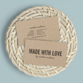 愛シンプルSNS素朴クラフトで作られた 名刺