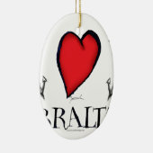 愛ジブラルタル セラミックオーナメント (右)