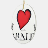 愛ジブラルタル セラミックオーナメント (左)