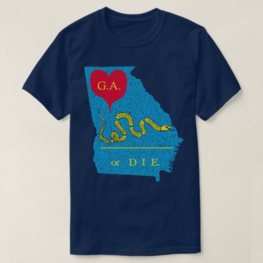 愛ジョージアまたは死 Tシャツ (デザイン正面)