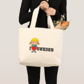 愛スウェーデン ラージトートバッグ (正面(商品))