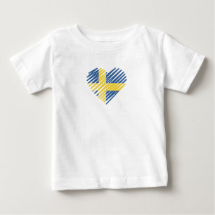 愛スウェーデン–01白 ベビーTシャツ