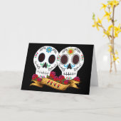 愛スカルカード カード (黄色い花)