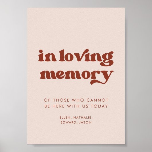 愛スタイリッシュする記憶のサインにレトロ結婚ピンク ポスター (正面)