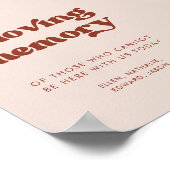 愛スタイリッシュする記憶のサインにレトロ結婚ピンク ポスター (角)