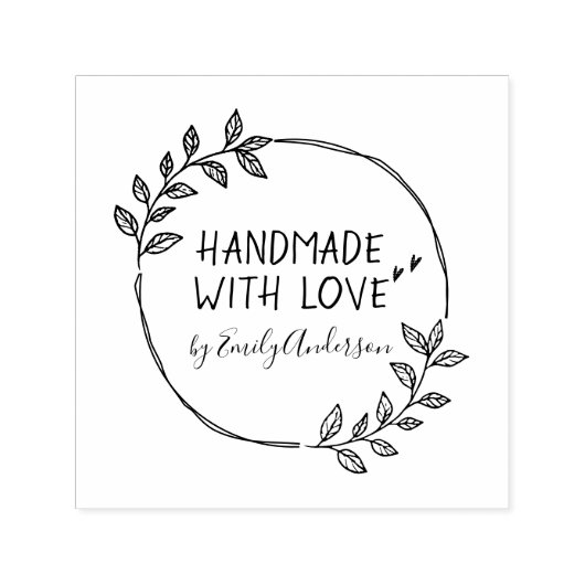 愛スタイリッシュ名で手作りの手描き線 セルフインキングスタンプ (デザイン)