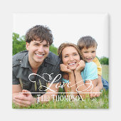 愛スタイリッシュ家エレガント写真パーソナライズされた マグネット (正面)