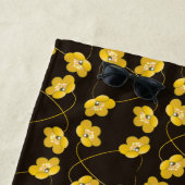 愛スタイリッシュ赤いハートパーソナライズされたギフト ビーチタオル (インサイチュ)