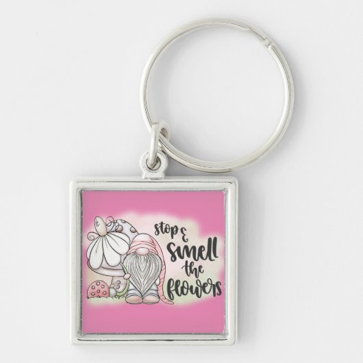 愛ストップ愛と花のにおい キーホルダー (正面)