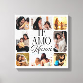愛スペインのしてる母8写真母の日のプレゼント キャンバスプリント (正面)