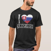 愛スロバキア国旗の国 Tシャツ (正面)
