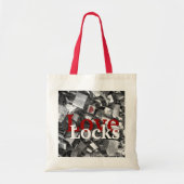 愛ソウルタワー、南朝鮮または愛バッグのロック トートバッグ (正面)