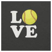 愛ソフトボール ファブリック (クローズアップ)