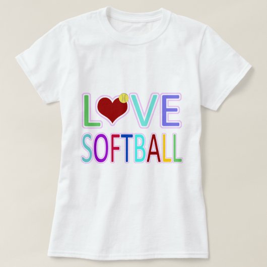 愛ソフトボール Tシャツ (デザイン正面)