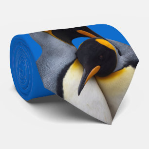 愛タイのキングペンギン(青い) ネクタイ