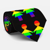 愛タイの女性 ネクタイ (ロール)