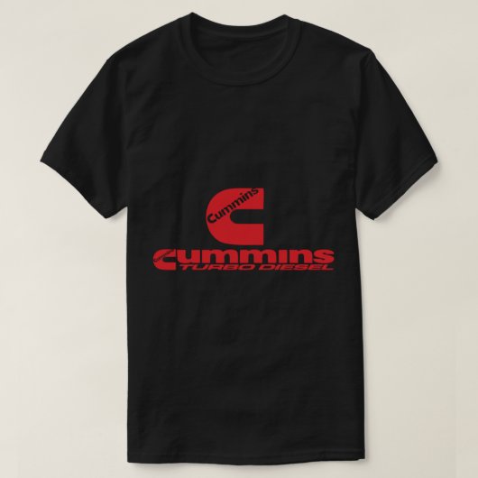 愛ターボ動力ディーゼルcumminsトラック愛好家、cum tシャツ (デザイン正面)