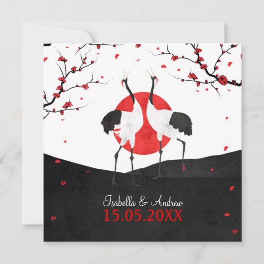 愛ダンス-結婚式招待状-正方形 招待状 (正面)