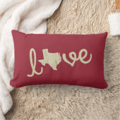 愛テキサス州の枕 ランバークッション (ブランケット)