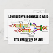 愛デオキシリボ核酸生命の物 ポストカード (正面/裏面)