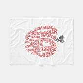 愛ニューヨーク- MINIFACES フリースブランケット (正面(横))