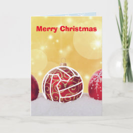 愛ネットボールのテーマのクリスマスの挨拶 シーズンカード