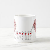 愛ネットボールの位置および大尉 コーヒーマグカップ (中央)