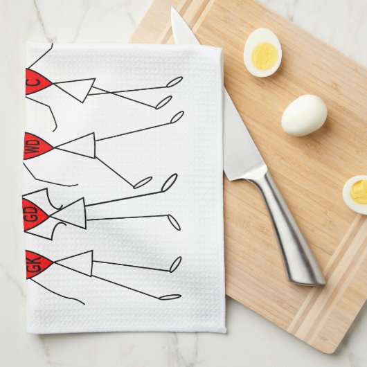 愛ネットボールの位置のハートのデザイン キッチンタオル (四つ折り)