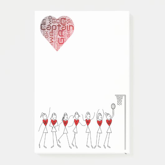 愛ネットボールの位置 ポストイット (正面)