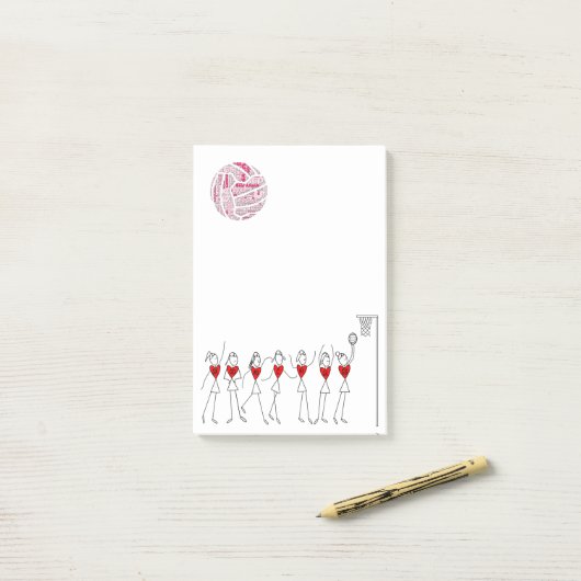 愛ネットボールは棒の姿を置きます ポストイット (デスク上)