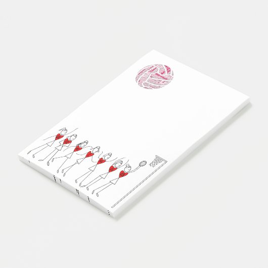 愛ネットボールは棒の姿を置きます ポストイット (アングル)