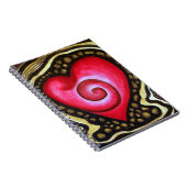 愛ノートの螺線形のハート ノートブック (右側)