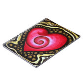 愛ノートの螺線形のハート ノートブック (左側)