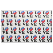 愛ハイチの微笑の旗 ファブリック (ファットクウォーター)