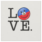 愛ハイチの微笑の旗 ファブリック (クローズアップ)