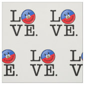 愛ハイチの微笑の旗 ファブリック (見本)