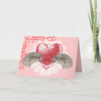 愛ハリネズミの挨拶状 シーズンカード