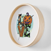 愛ハロウィーン、ハロウィーン、怖い、衣装 壁時計 (傾斜)