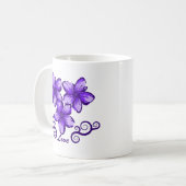 愛ハワイのプルメリア コーヒーマグカップ (正面左)