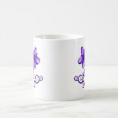 愛ハワイのプルメリア コーヒーマグカップ (中央)