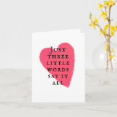 愛ハートおもしろいロマンチックな記念日 カード (黄色い花)