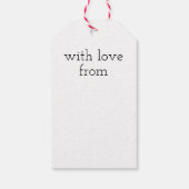 愛ハートとドードルギフトラベル独自の作成 ギフトタグ (裏面)