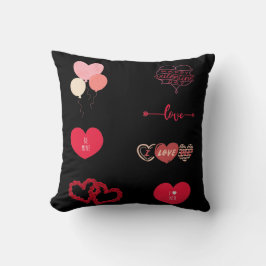 愛ハートとバレンタイン クッション
