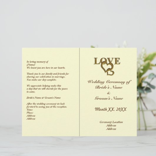 愛ハートとレッドローズ結婚の折り畳みプログラム (スタンド正面)