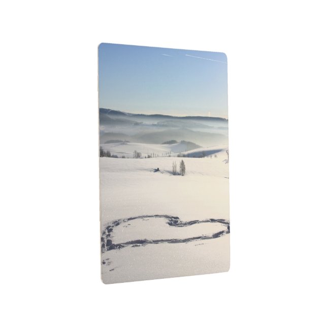 愛ハートのカップルの日付の装飾の運命の運命 メタルプリント (3/4)