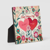 愛ハートのバカスタマイズンタン名 フォトプラーク (正面)