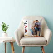 愛ハートのパーソナライズな写真の装飾用クッション クッション (椅子)