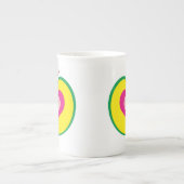 愛ハートのマグが付いているApple ボーンチャイナマグカップ (正面)