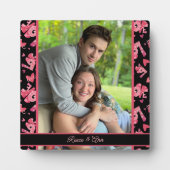 愛ハートの写真カスタマイズの名前 フォトプラーク (正面)