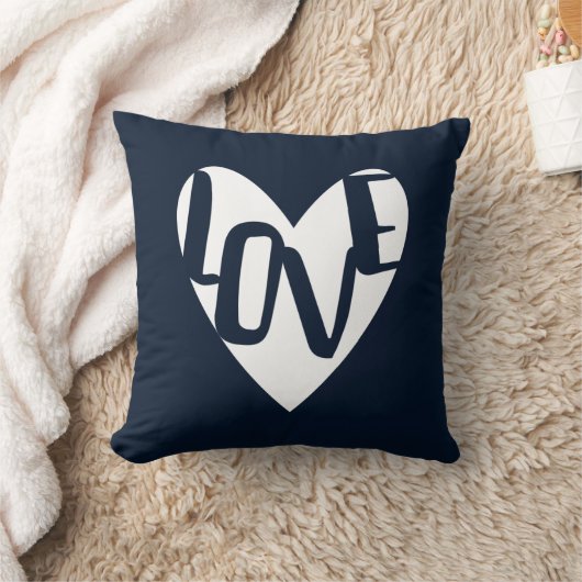 愛ハートの枕 クッション (ブランケット)